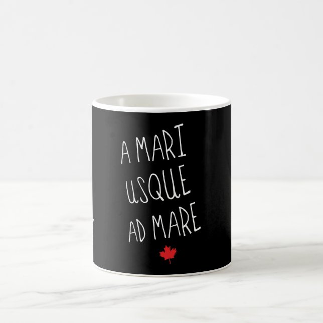 A Mari Usque Ad Mare Canadian Motto Coffee Mug (Center)