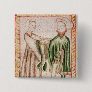 A Marriage 2 Inch Square Button