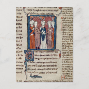 A Marriage Scene, from 'Decrets de Gratien' Postcard