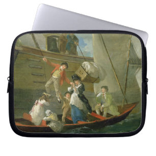 A Married Sailor's Adieu, c.1800 (oil on panel) Laptop Sleeve