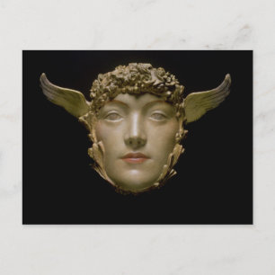 A Mask, c.1897 Postcard