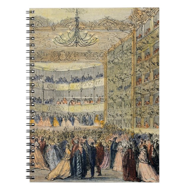 A Masked Ball at the Fenice Theatre, Venice, 19th Notebook (Front)