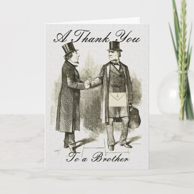 A Masonic Thank You Card (Front)