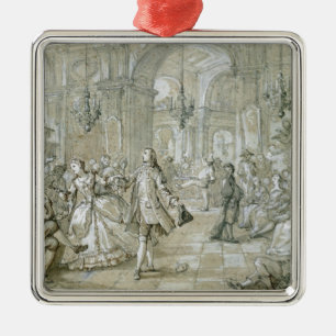 A Masquerade Ball Metal Ornament