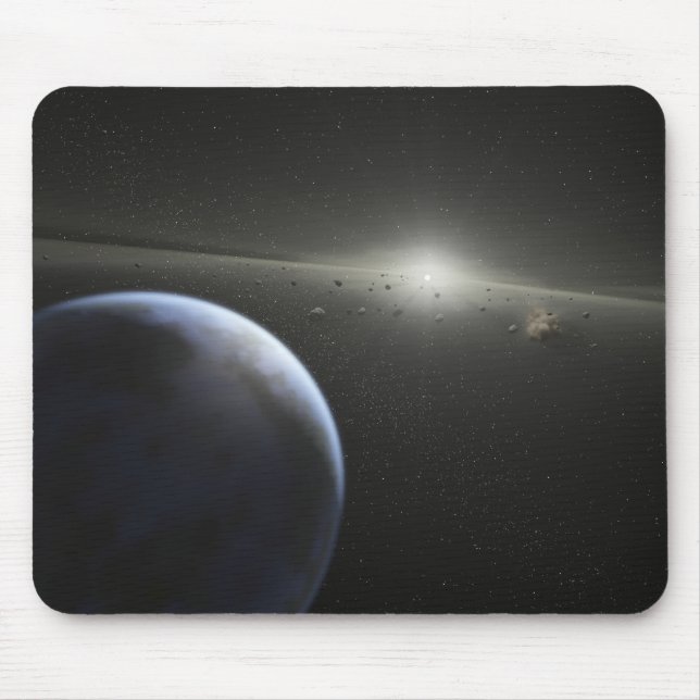 A massive asteroid belt in orbit around a star mouse pad (Front)