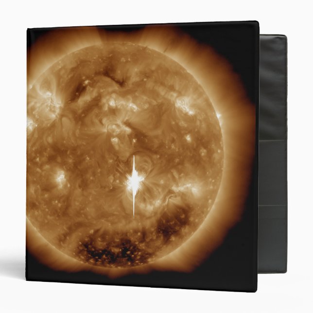 A massive X-class solar flare erupts on the Sun Binder (Front/Inside)