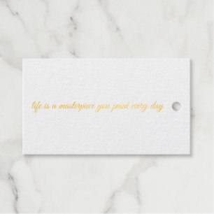 A Masterpiece Foil Gift Tag