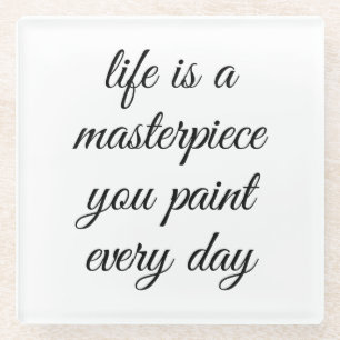 A Masterpiece Glass Coaster