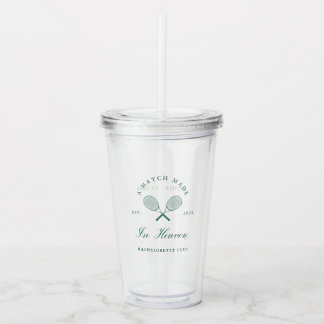 A Match Made in Heaven Bachelorette Acrylic Tumbler