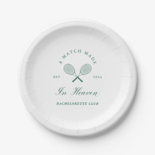 A Match Made in Heaven Bachelorette Paper Plate