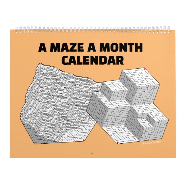 A Maze A Month Calendar (Cover)