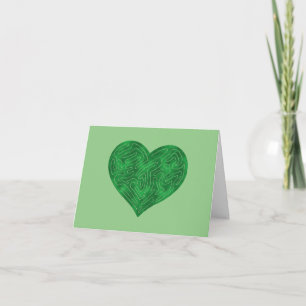A-MAZE-ING HEART (GREEN) CARD
