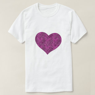 A-MAZE-ING HEART (MAGENTA) T-Shirt