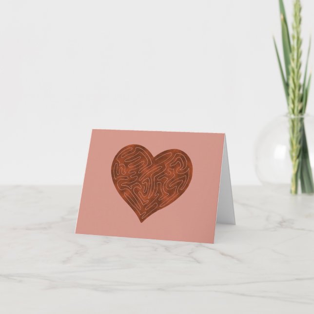 A-MAZE-ING HEART (RED) CARD (Front)