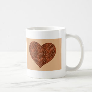 A-MAZE-ING HEART (RED) COFFEE MUG