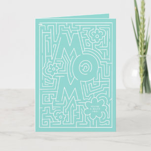 A-Maze-ing Mom Birthday design Card