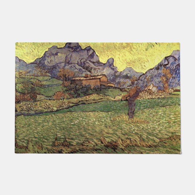 A Meadow in the Mountians - Van Gogh Floor Mat (Front)