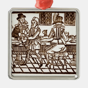 A Meal at the Inn Metal Ornament