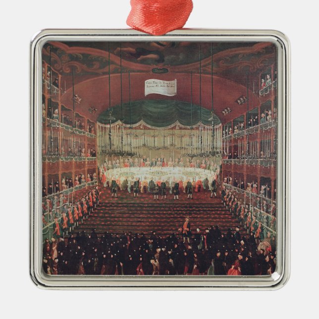 A Meal at the San Benedetto Theatre Metal Ornament (Front)