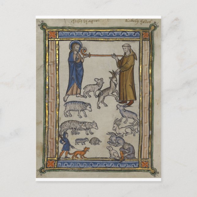 A Medieval Bestiary Postcard (Front)