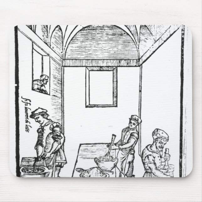 A Medieval Kitchen Mouse Pad (Front)