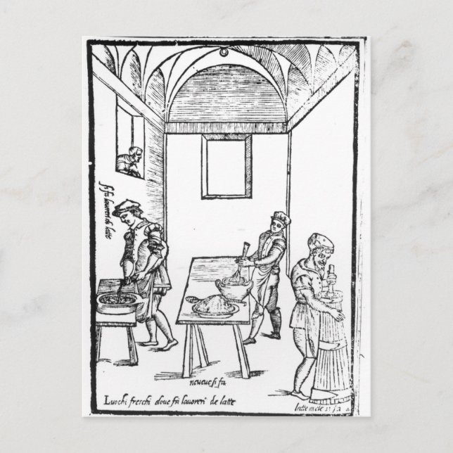 A Medieval Kitchen Postcard (Front)