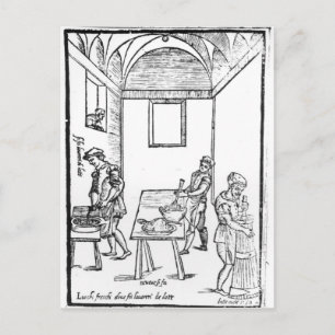 A Medieval Kitchen Postcard