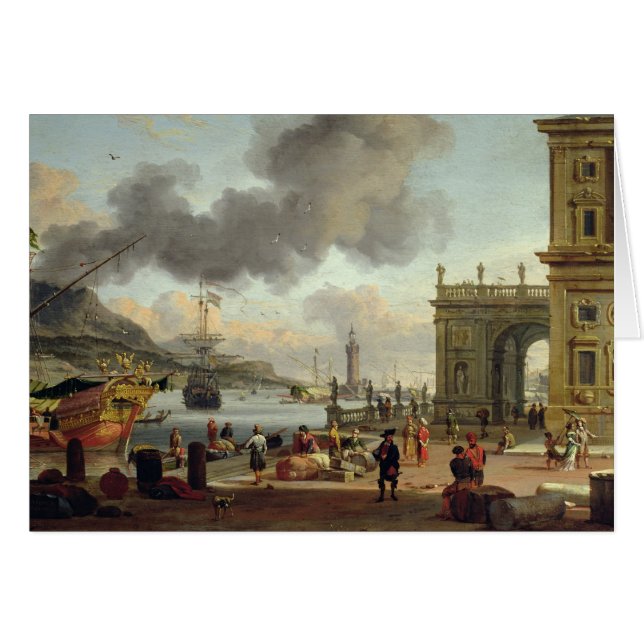 A Mediterranean Harbour Scene (Front Horizontal)