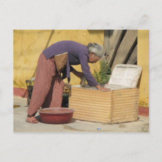 A melange of colour postcard