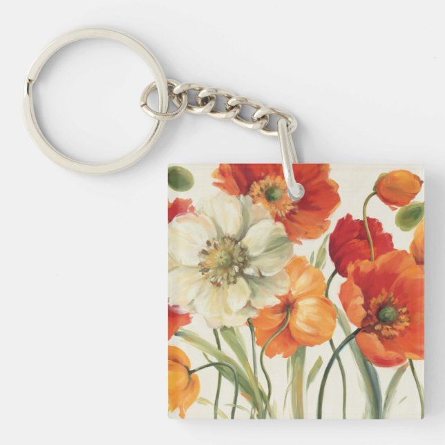 A Melody of Poppies Keychain (Front)