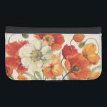 A Melody of Poppies Samsung S4 Wallet Case<br><div class="desc">© Lisa Audit / Wild Apple.  A decorative image of poppies in white,  orange,  and yellow. A white background can be seen on the image.</div>