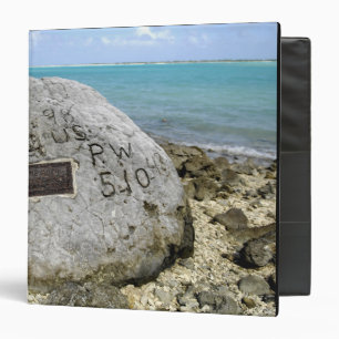 A memorial to prisoners of war on Wake Island Binder
