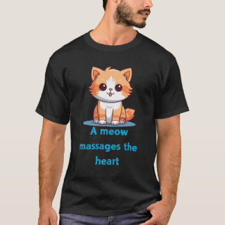 A meow message is heart T-Shirt