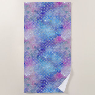 A Mermaid Galaxy Series Design 5 Beach Towel