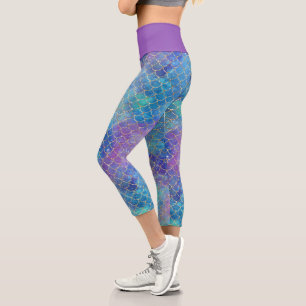 A Mermaid Galaxy Series Design 9 Capri Leggings