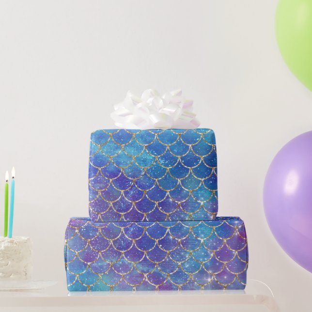 A Mermaid Galaxy Series Design 9  Wrapping Paper (Party Gifts)