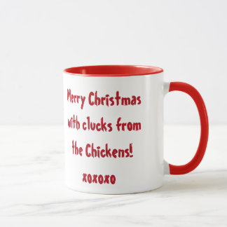 A Merry Christmas Chickens Mug! Mug