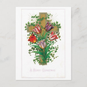 A Merry Christmas Holiday Postcard