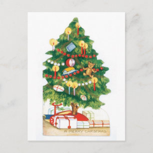 A Merry Christmas Holiday Postcard