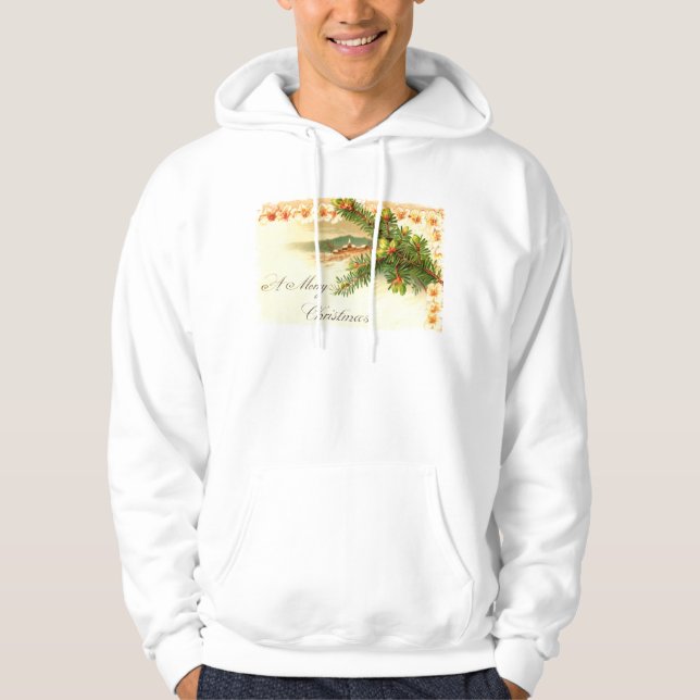 A Merry Christmas Hooded Sweatshirts (Front)
