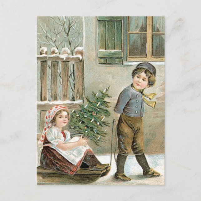A Merry Christmas to You! Holiday Postcard (Front)