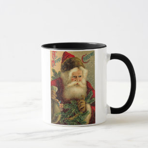 A Merry Christmas Vintage Santa Mug