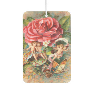 A Merry Christmas-Vintage Victorian era Postcard Air Freshener