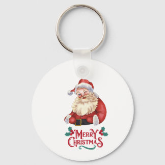 A Merry ChristmasKeychain Keychain