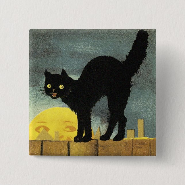 A Merry Halloween 2 Inch Square Button (Front)