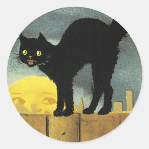 A Merry Halloween Classic Round Sticker