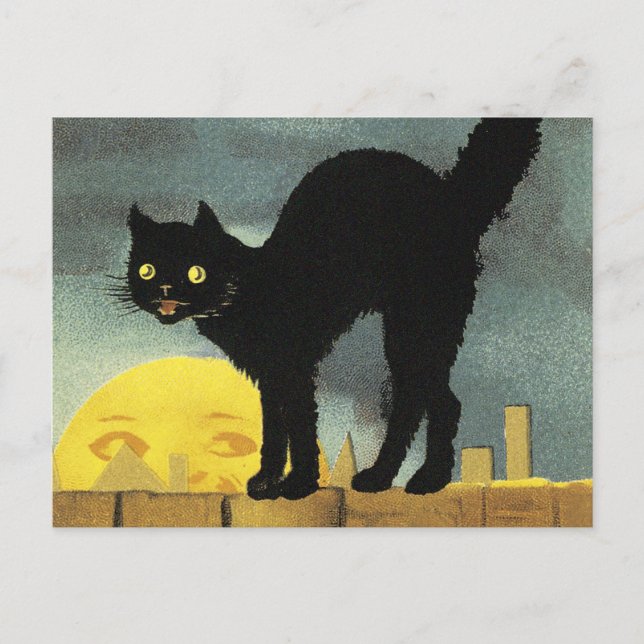 A Merry Halloween Holiday Postcard (Front)