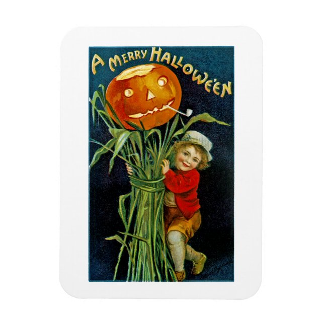 A Merry Halloween Magnet (Vertical)
