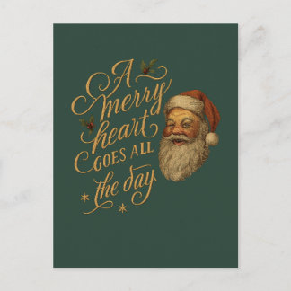 A Merry Heart Goes all the Day  Postcard
