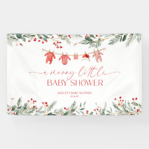 A Merry Little Baby Shower Christmas Baby Shower Banner